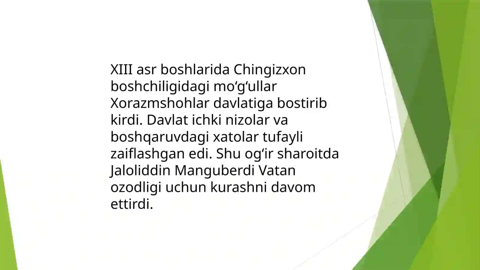 Jaloliddin Manguberdi — Vatan himoyachisi 3