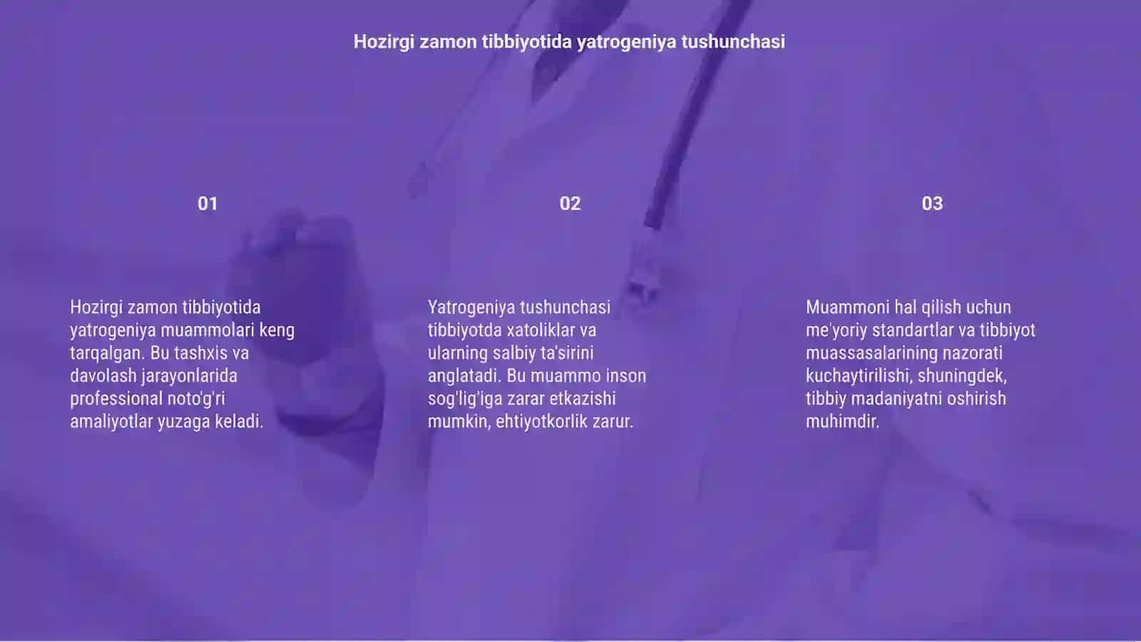 Hozirgi zamon tibbiyotida yatrogeniya muammolari 3
