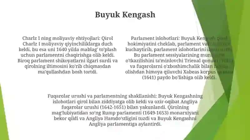 Angliya Parlamentining Tashkil Topishi 3
