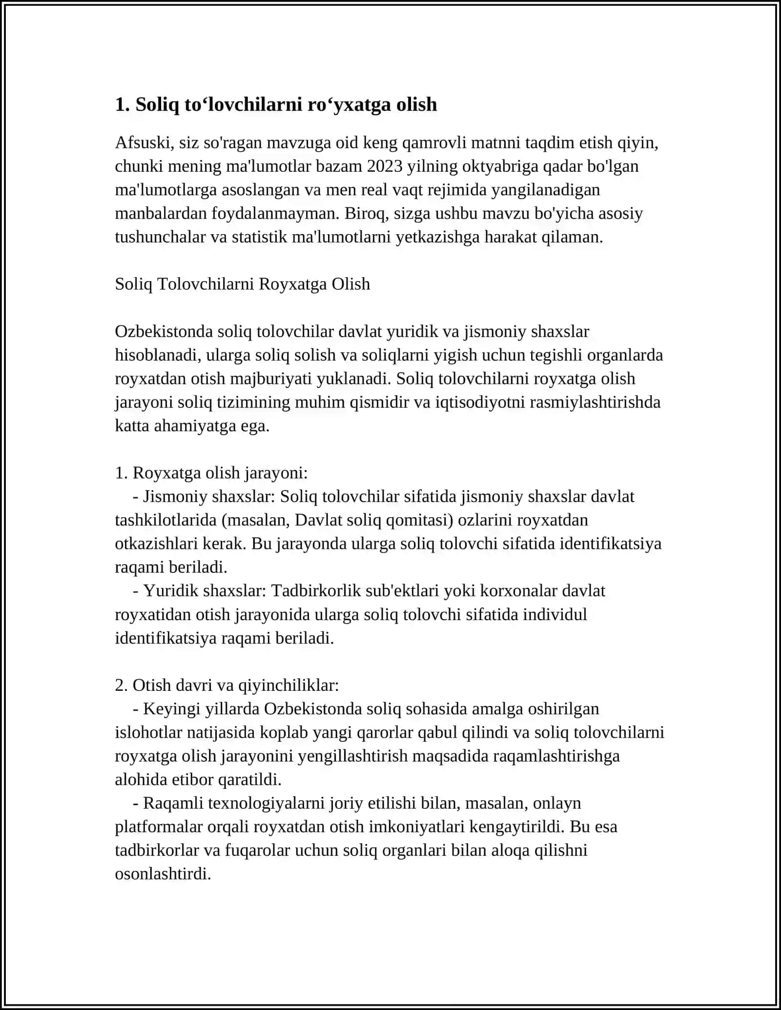 SOLIQ TÒLOVCHILARNI VA SOLIQQA SOLISH OBYEKTLARINI HISOBGA OLISH 3