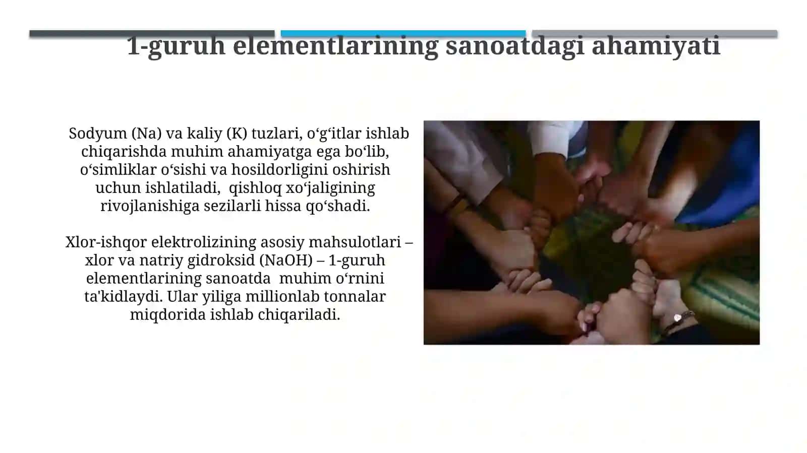 1-guruh elementlarining sanoatdagi ahamiyati 3