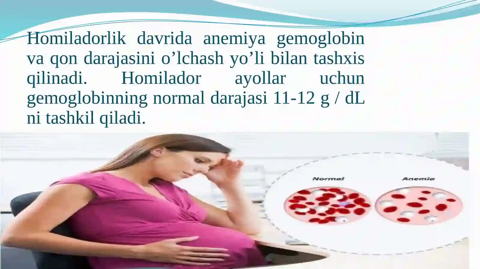 Homiladorlik va kam qonlik 3