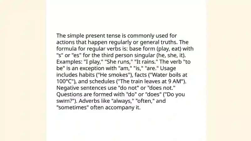 Tenses 3