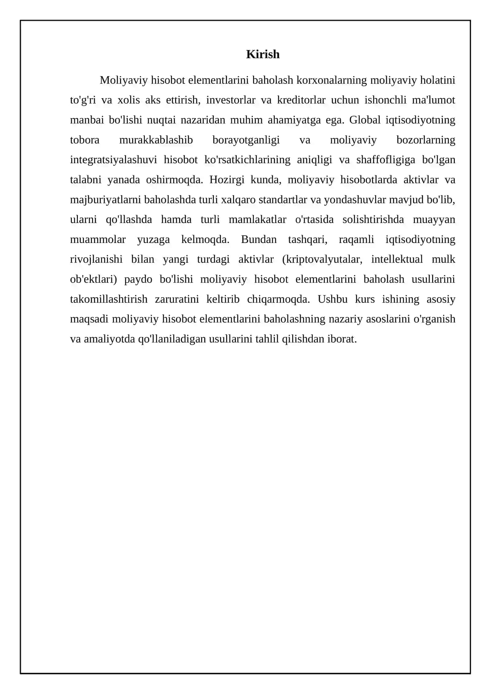 Moliyaviy hisobotlarni elementlarini baxolash 3