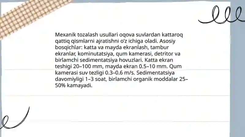 Mexanik tozalash usullari 3