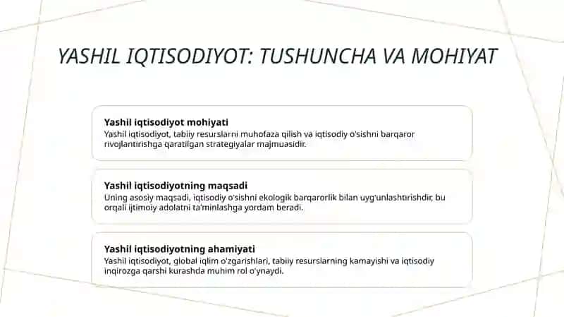 Yashil iqtisodiyot 3