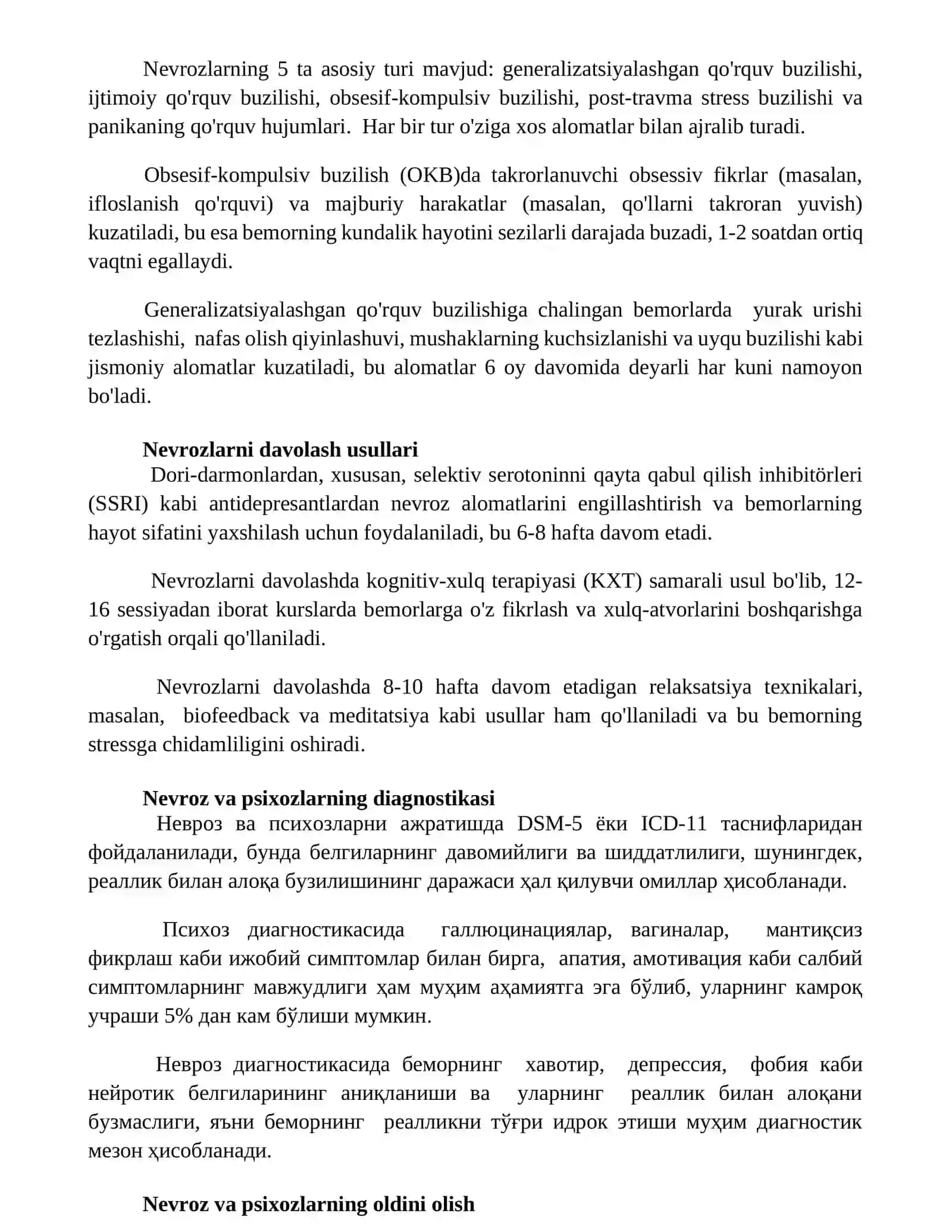 Nevroz va psixozlar 3
