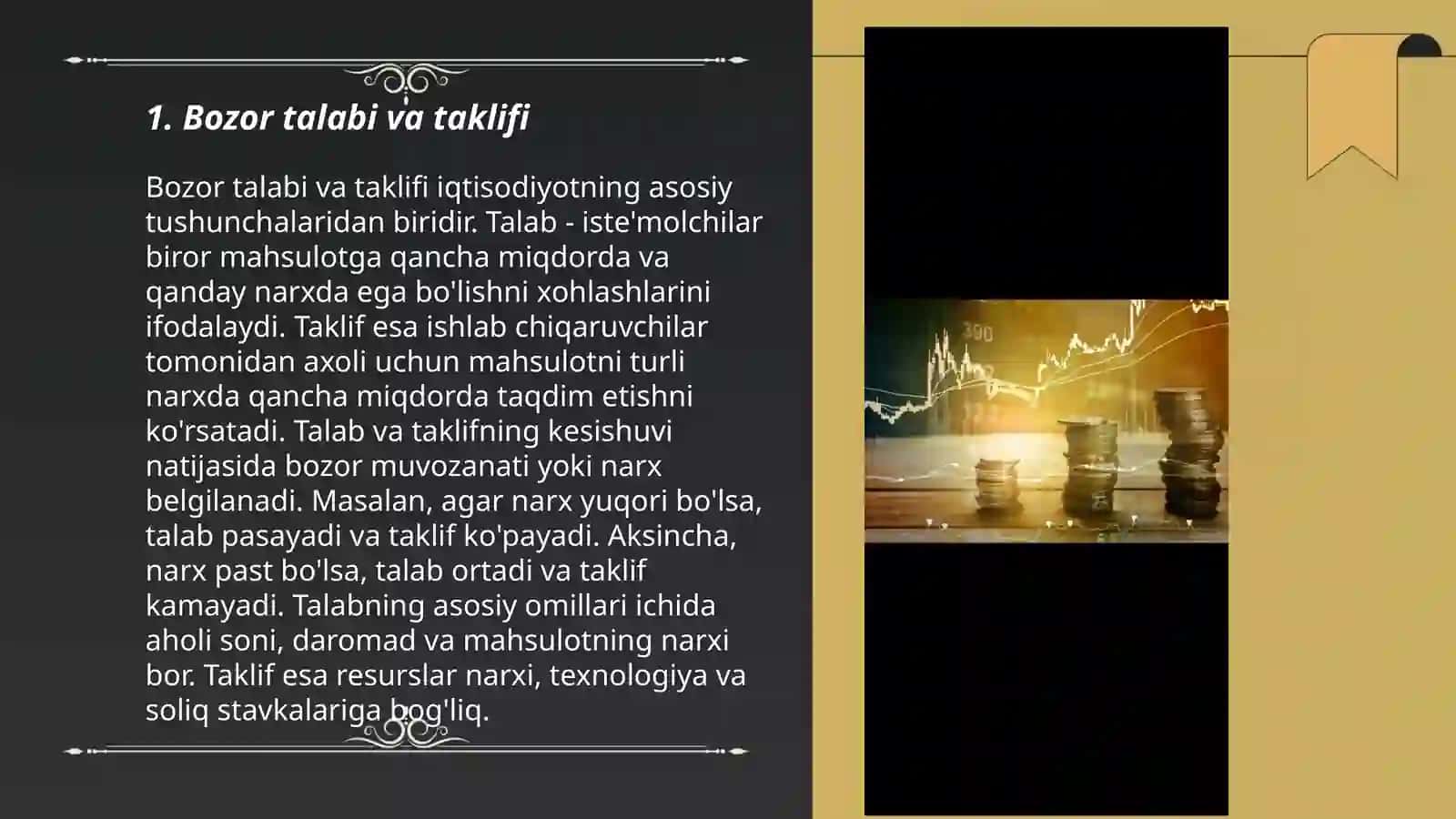 Pul bozorida muvozanat 3