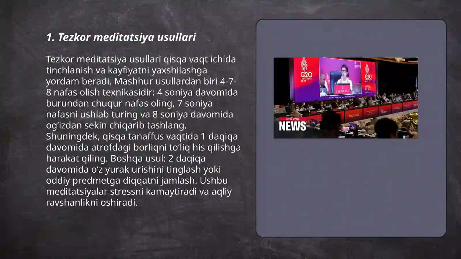 Tezkor meditatsiya usullari 3