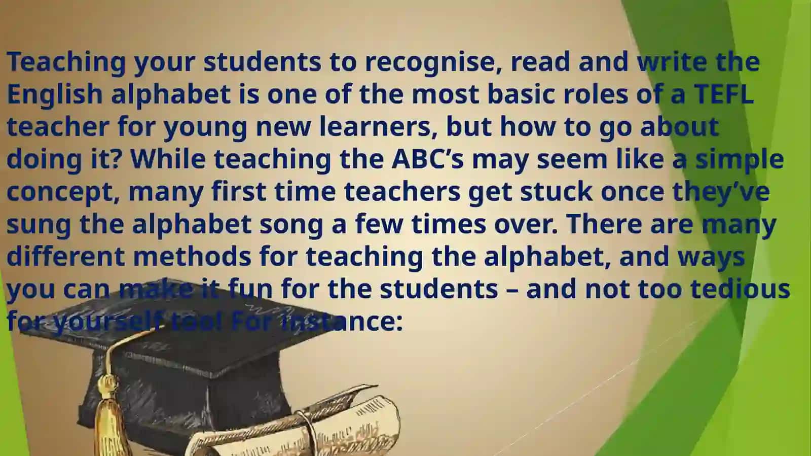 How to teach English alphabet in primary school 3
