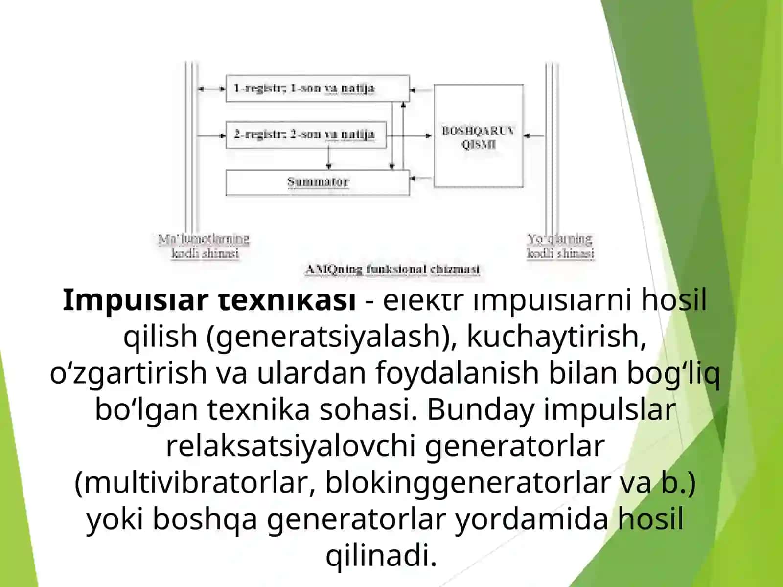 Tranzistorarni boshqarish impulslari 3