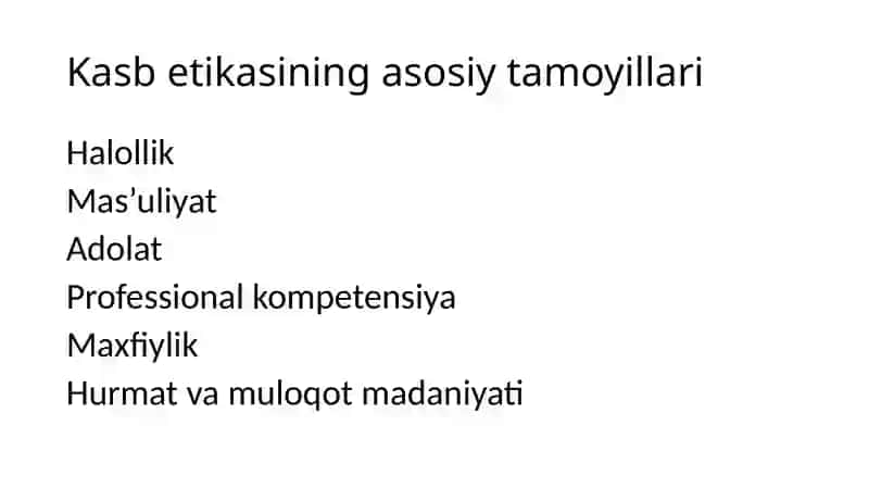Kasb Etikasi 3