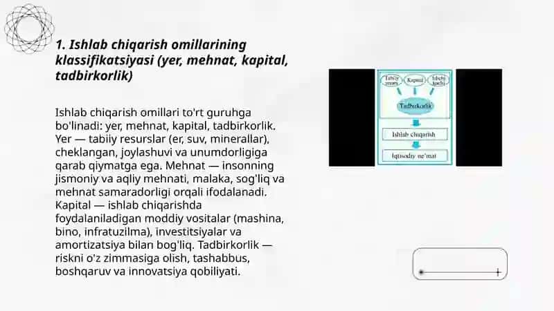 ISHLAB CHIQARISH OMILLARI VA UNING TARKIBI 3