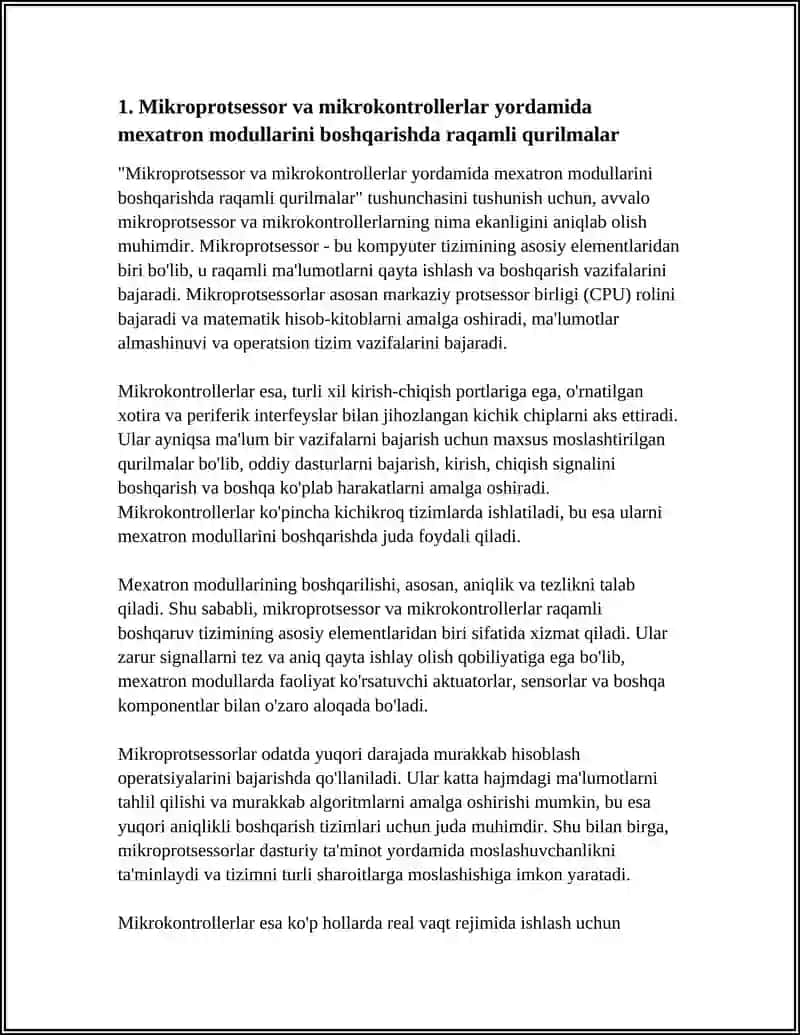MEXATRON MODULLARNI BOSHQARISHDA ELEKTRON RAQAMLI QURULMALAR 3