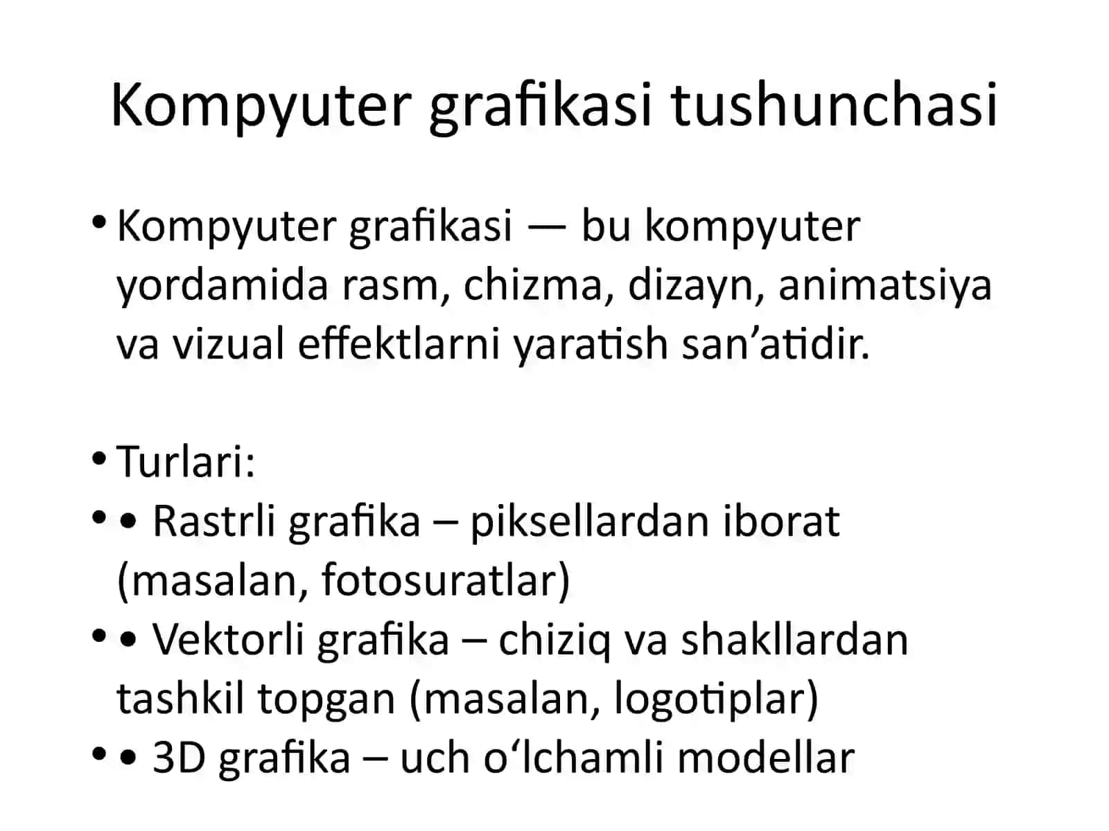 Kompyuter grafikasi va dizayn asoslari 3