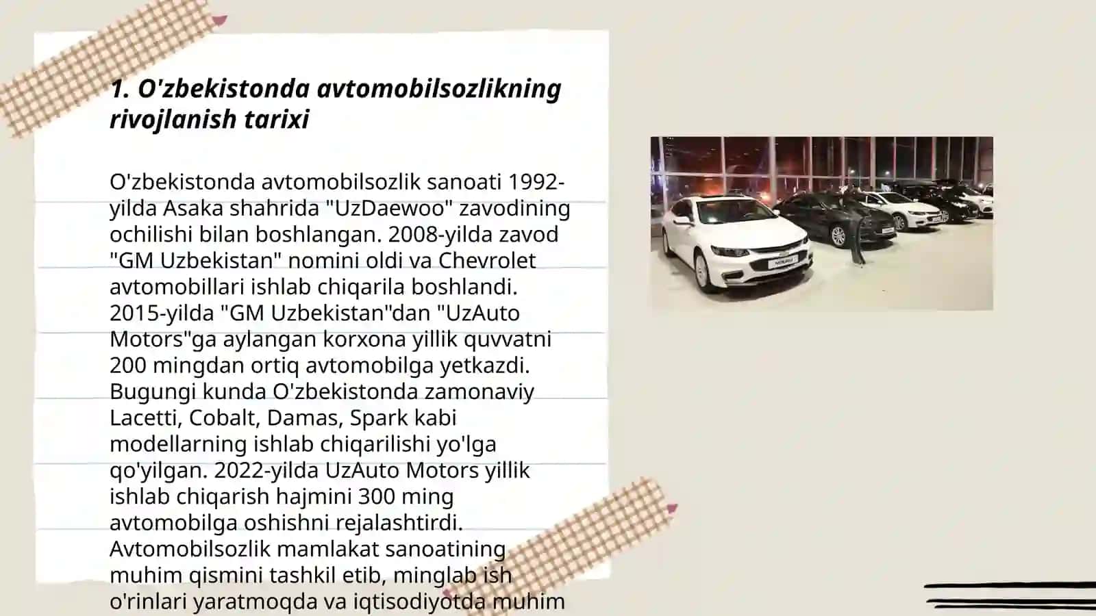 O'zbekistonda avtomobilsozlik sanoati 3