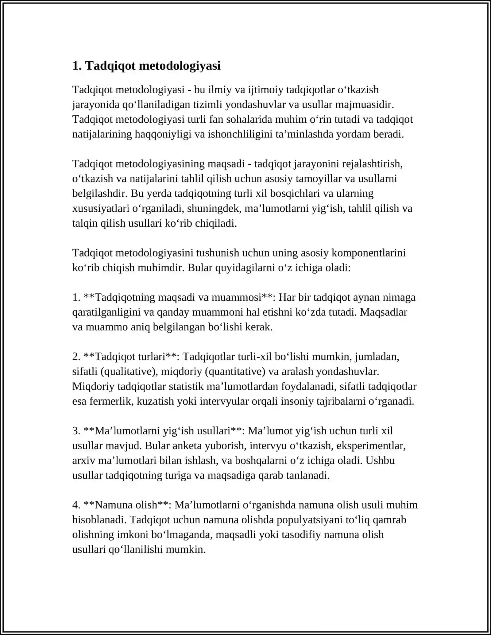 TADQIQOTNI LOYIHALASH BOSQICHLARI 3