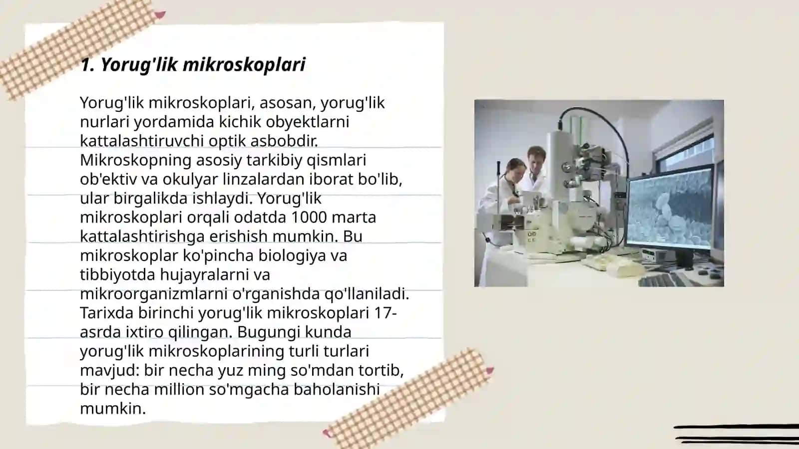 Yorug'lik mikroskoplari 3