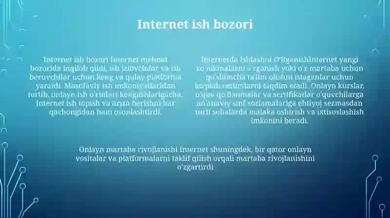Internetda Ishlashni OʻRganish 3