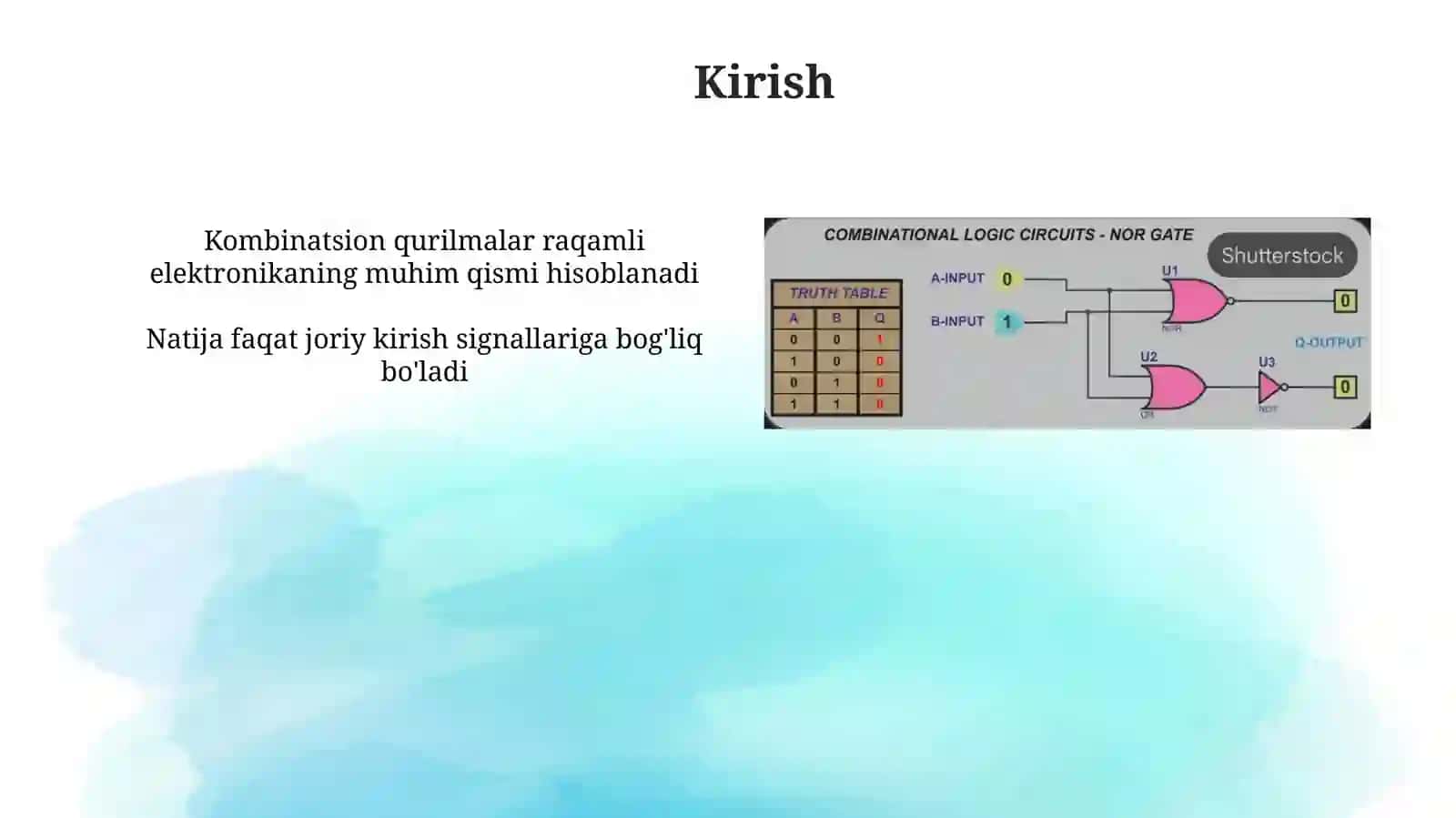Kombinatsion qurilmalarning vazifalari va parametrlari 3