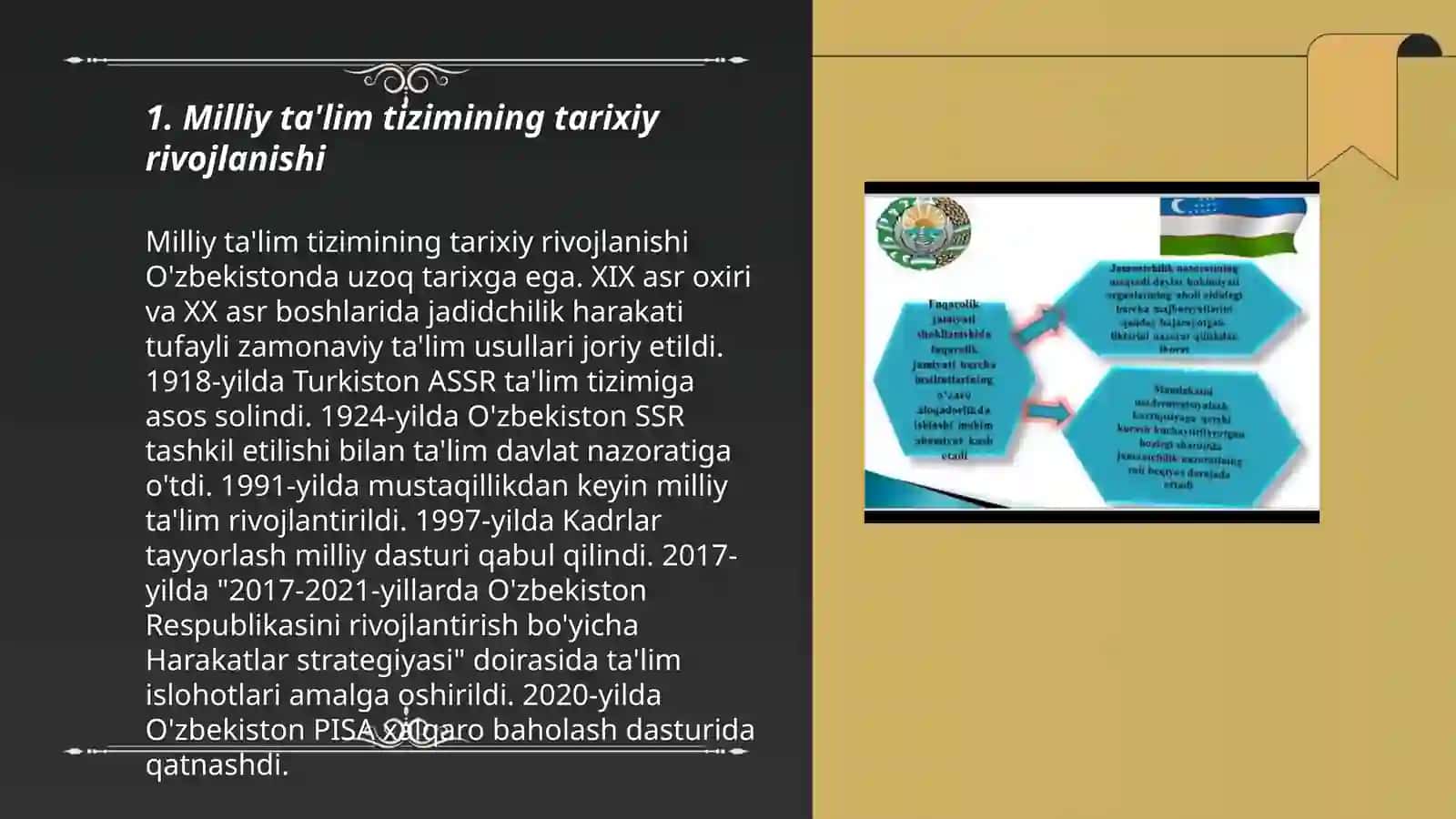 Milliy talim tizimi va uning yangi komponentlari 3