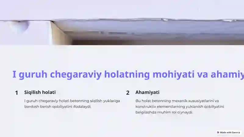 Betonning I va II guruh chegaraviy holatlari bo'yicha normativ qarshiligi 3
