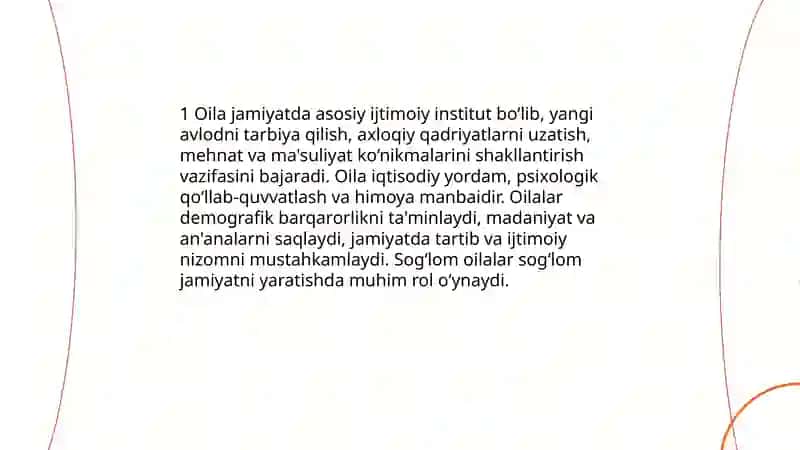 Oilaning jamiyatdagi roli 3