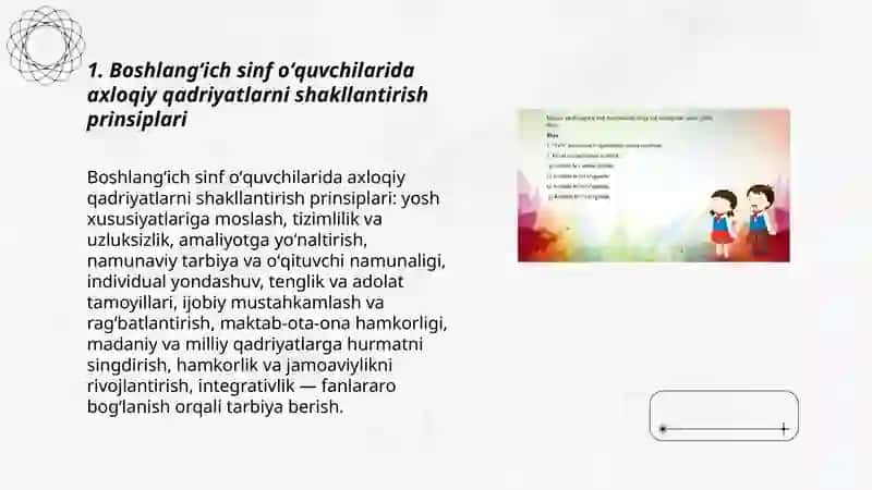 Boshlangʻich sinf oʻquvchilarini axloqiy tarbiyalash metodikasi 3