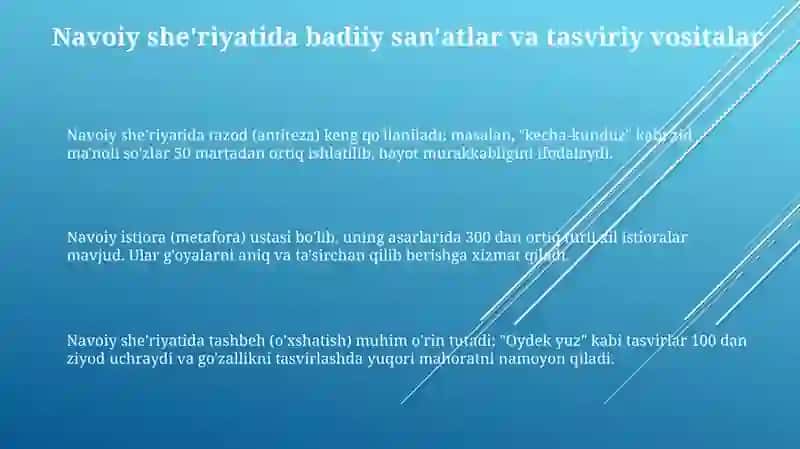 Navoiy she'rlarida badiiy san'atlari 3