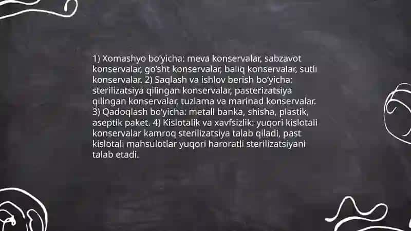 Konserva tayyorlash texnalogiyasi 3