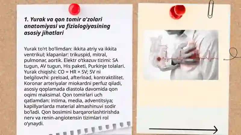 Yurak qon tomir a'zolari kasalliklari. Gipertoniya. Ateroskleroz. Yurak ishimik kasallillari klinikasi va ularda shoshilinch yordam ko'rsatish 3