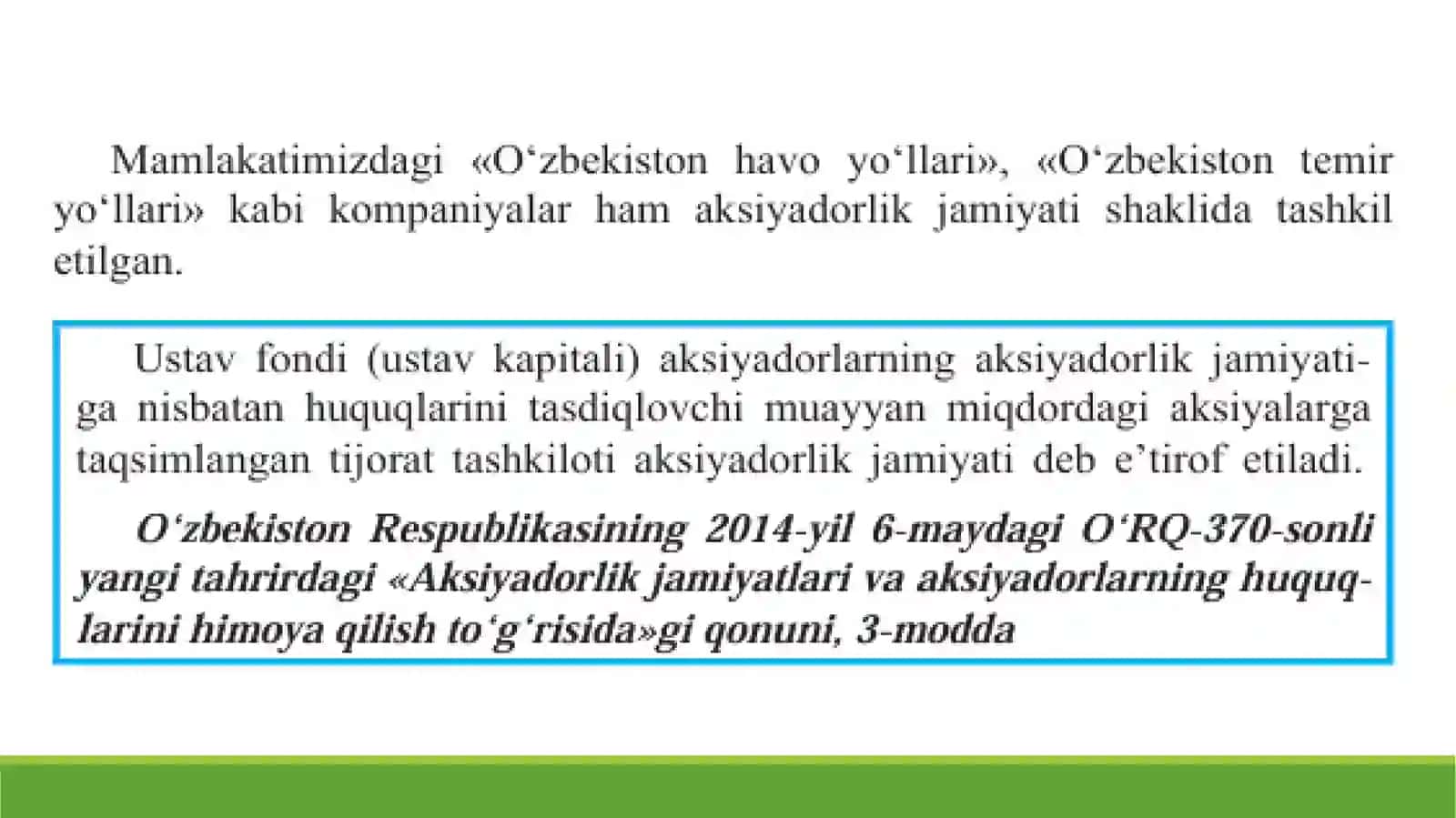 Aksiyadorlik Jamiyati Turlari 3