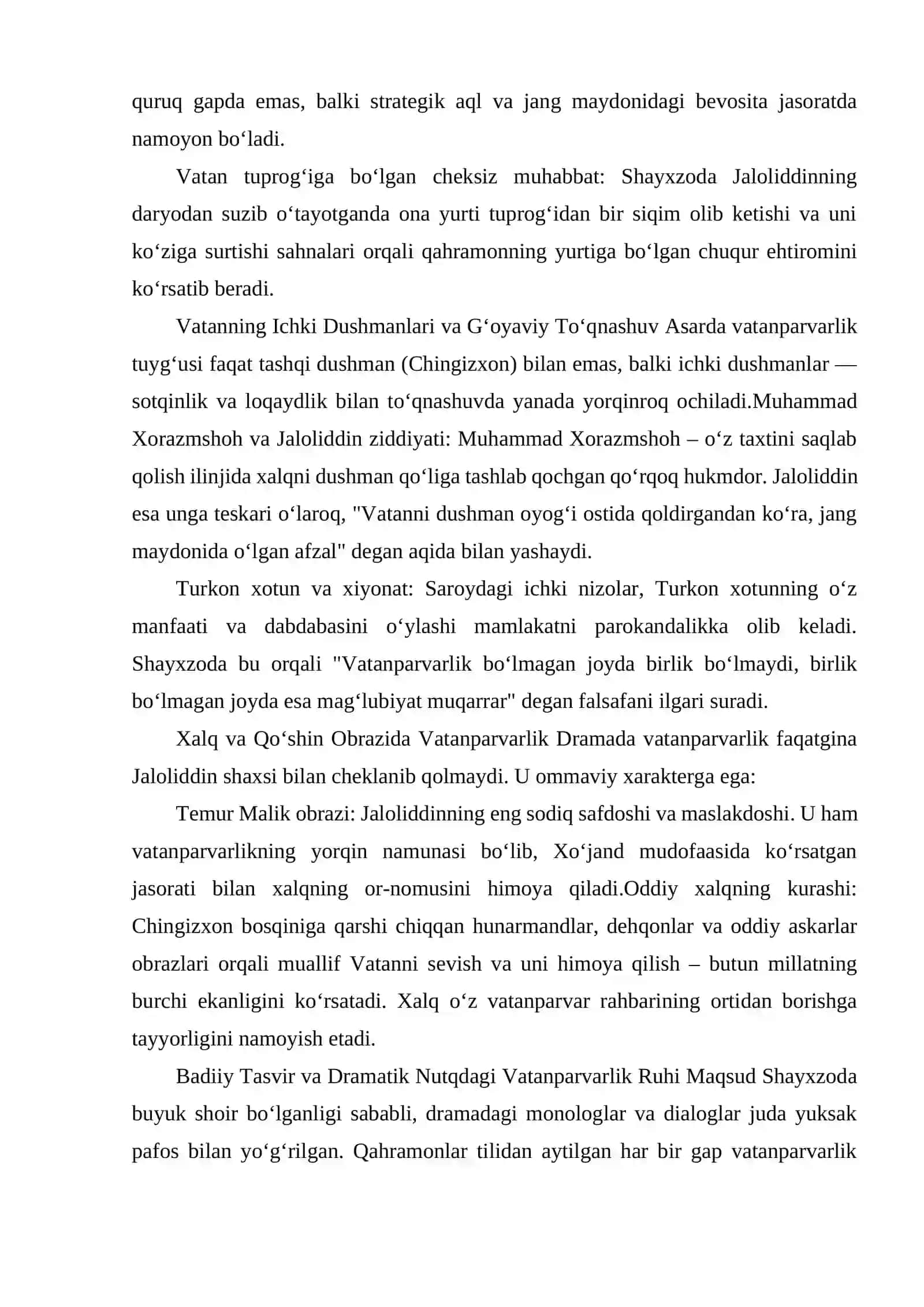 MAQSUD SHAYXZODANING JALOLIDDIN MANGUBERDI DRAMASIDA VATANPARVARLIK. 3