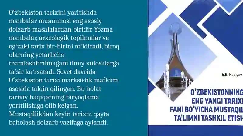 OʻZBEKISTONTARIXINING DOLZARB MUOMALARI 3