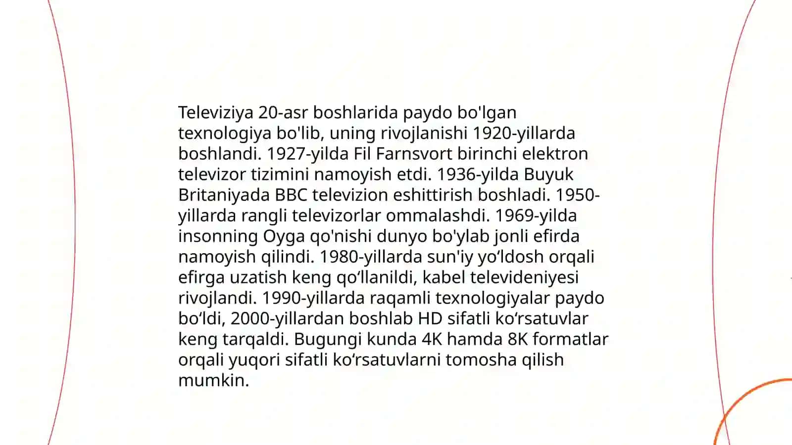 Televiziya tarixi va rivojlanishi 3
