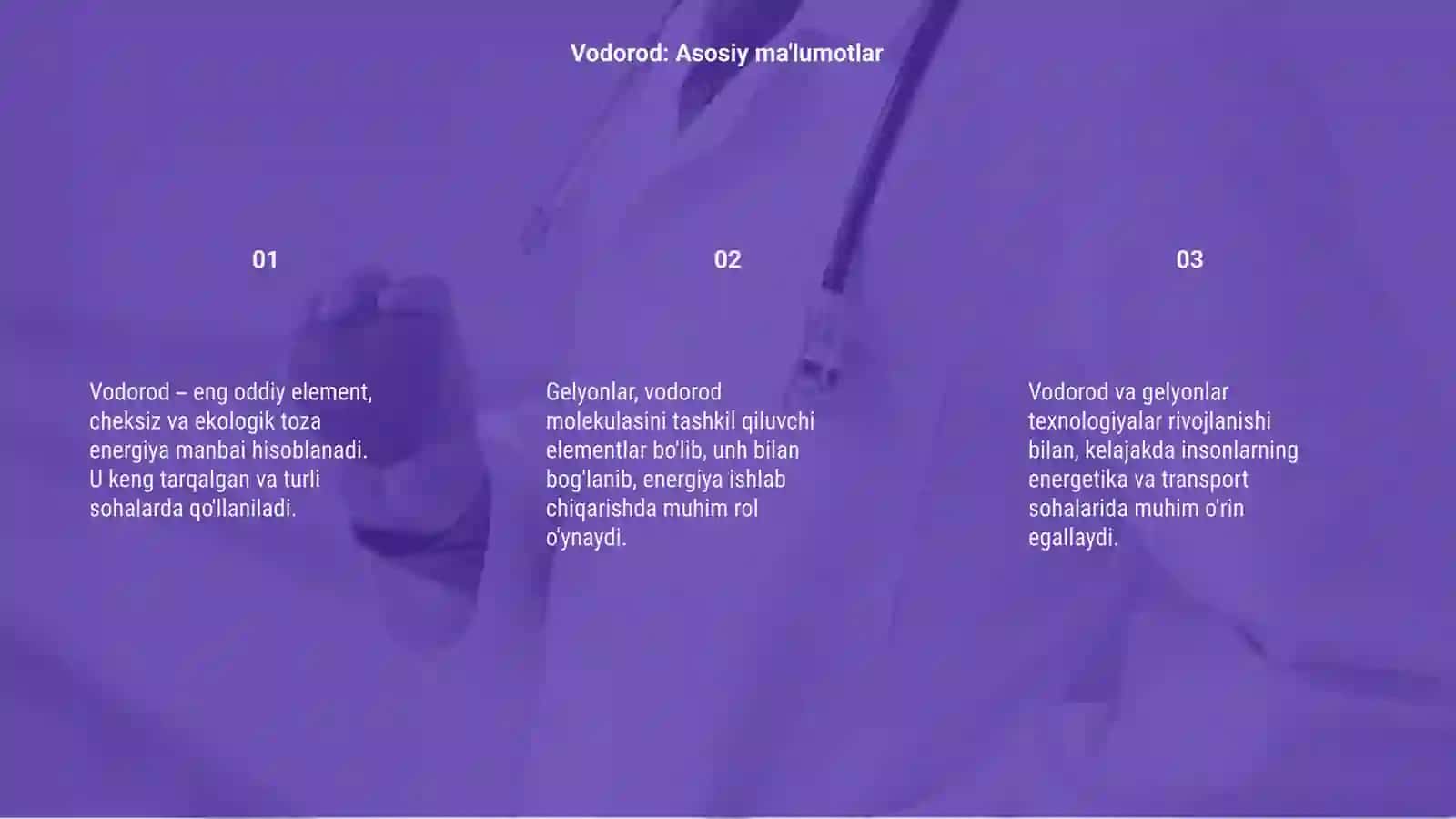 Vodorod va gelyonlar mavzusi 3