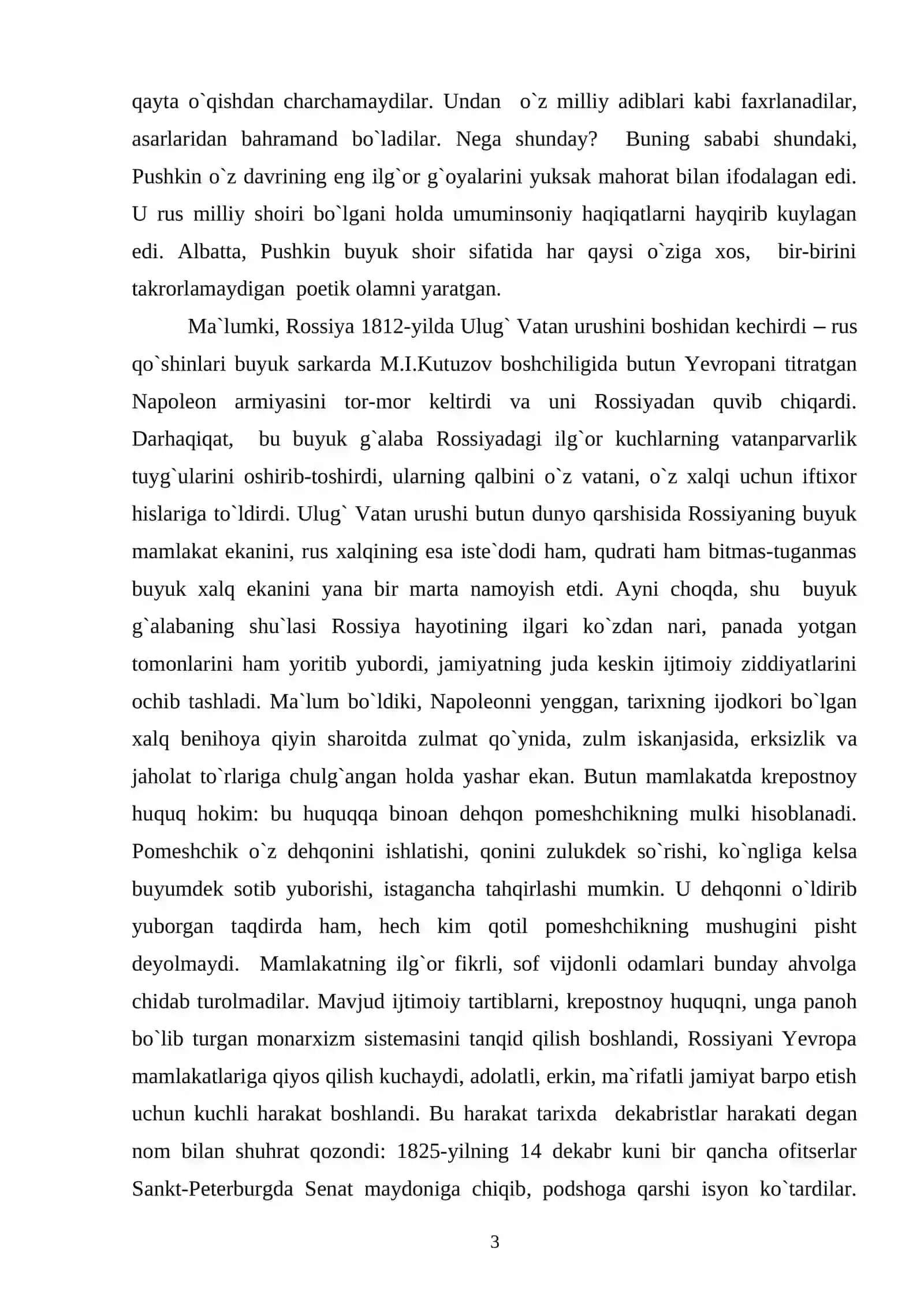 Aleksandr Sergeyevich Pushkin hayoti va ijodi 3