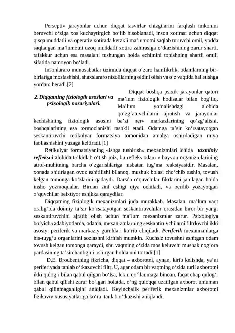 Sodda psixik jarayonlar 3