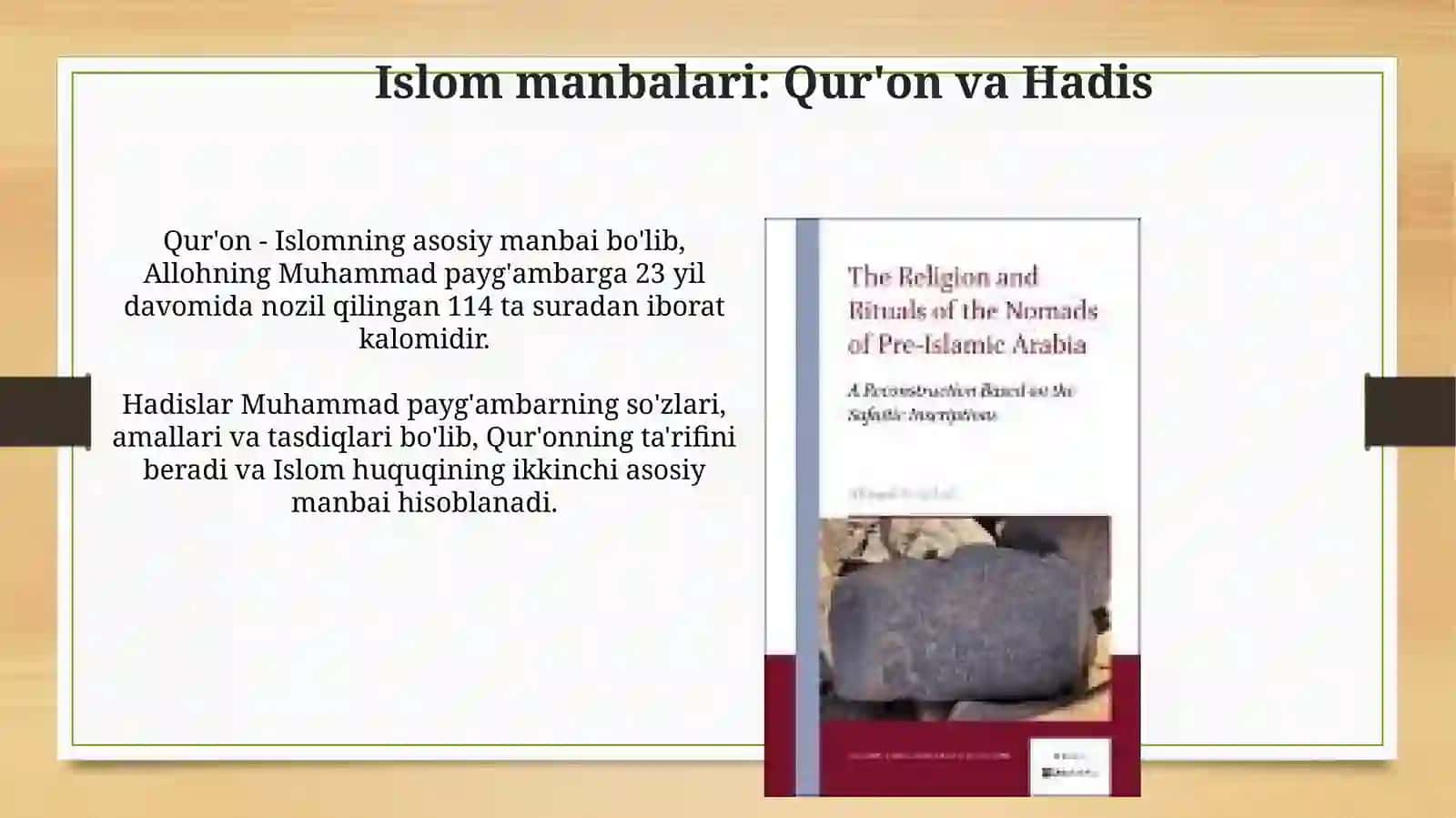 Islom manbalarivamarosimlari 3