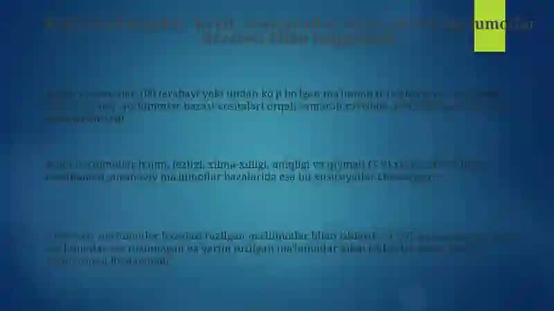 Katta ma'lumotlar bazasi texnologiyalari 3