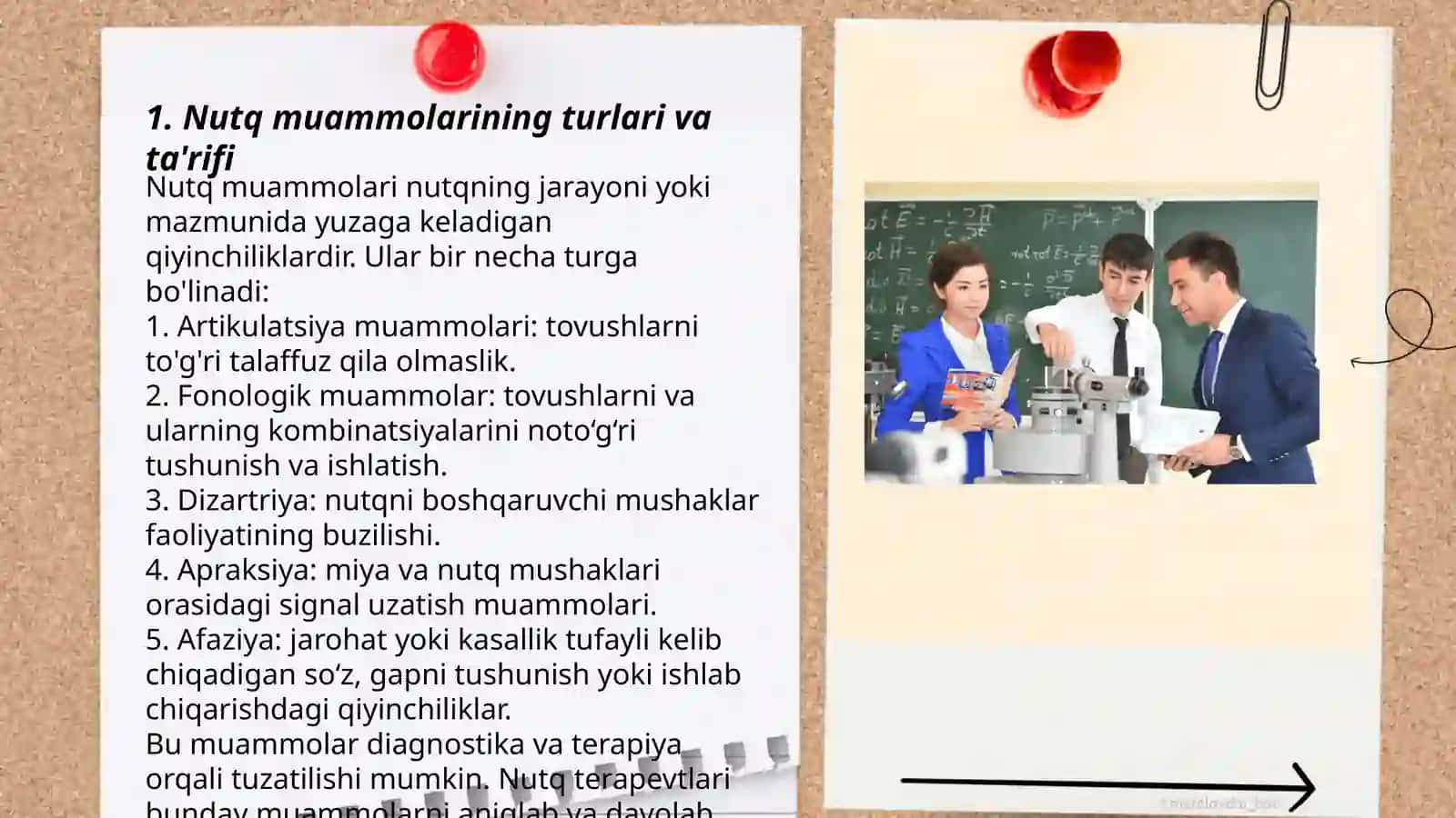 Nutqiy nuqsonli bolalar uchun ta'lim jarayoni 3