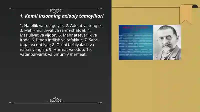 Komil inson qarashlari 3