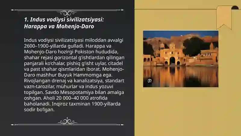 Indus vodiysi sivilizatsiyasi: Harappa va Mohenjo-Daro 3