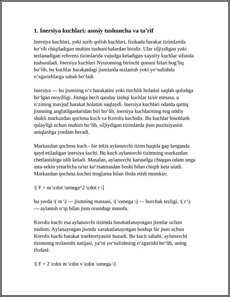 INERSIAL SANOQ TIZIMLARIDAGI INERSIYA KUCHLARI 3