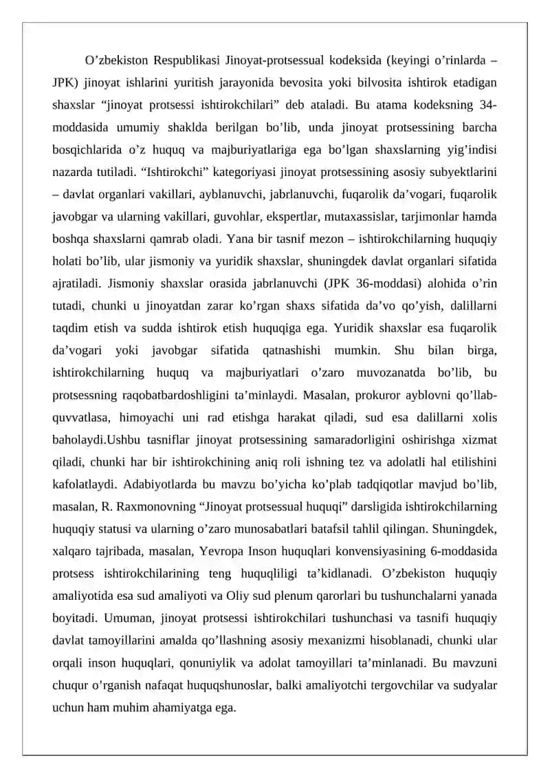 Jinoyat protsessi ishtirokchilari 3