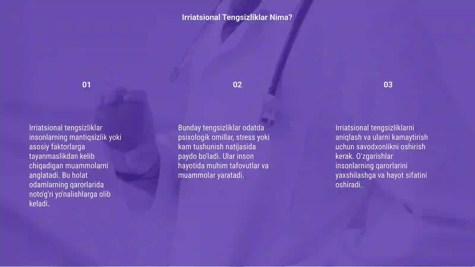 Irriatsional tengsizliklar 3