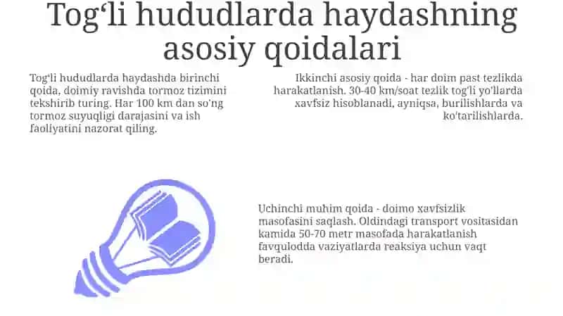 Tog‘ga haydash texnikasini takomillashtirish 3