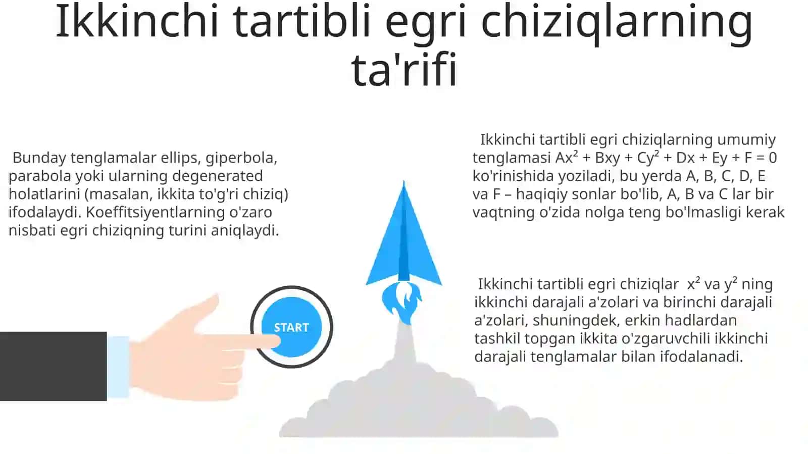Ikkinchi Tartibli Egrilarning Ta'rifi 3