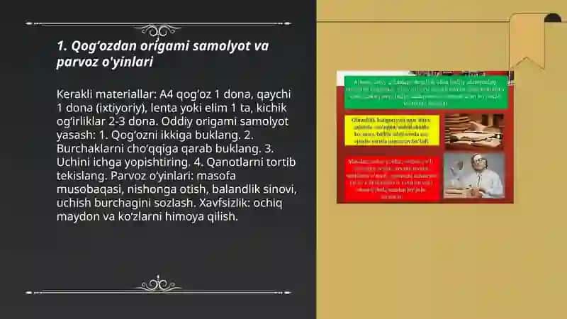 Qogʻoz va kartondan oʻyinchoqlar yasash 3