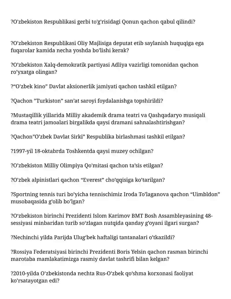 O'zbekiston tarixi va rivojlanish strategiyasi 3